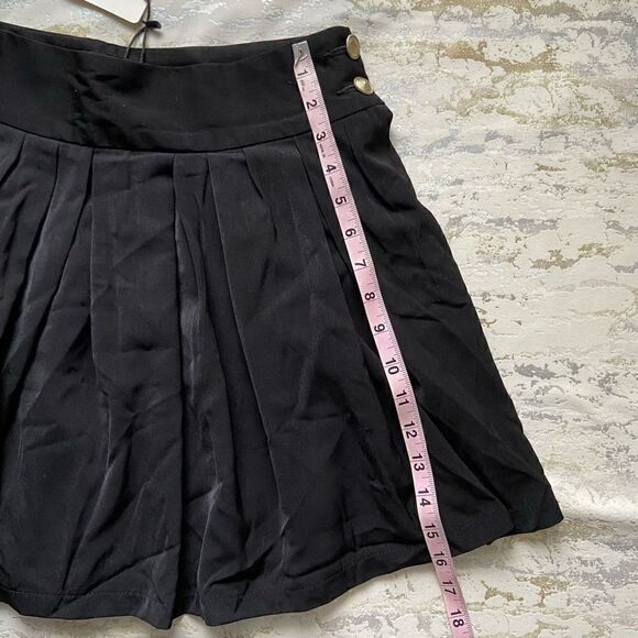 NWT Black Pleated Tennis Mini Skirt 90s Y2K - Picture 8 of 12